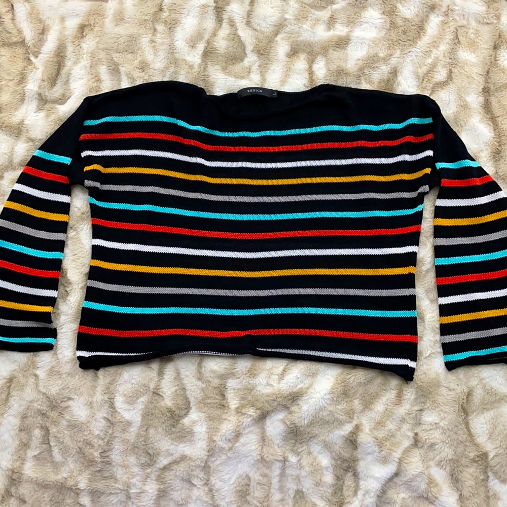 Zesica sweater crop top